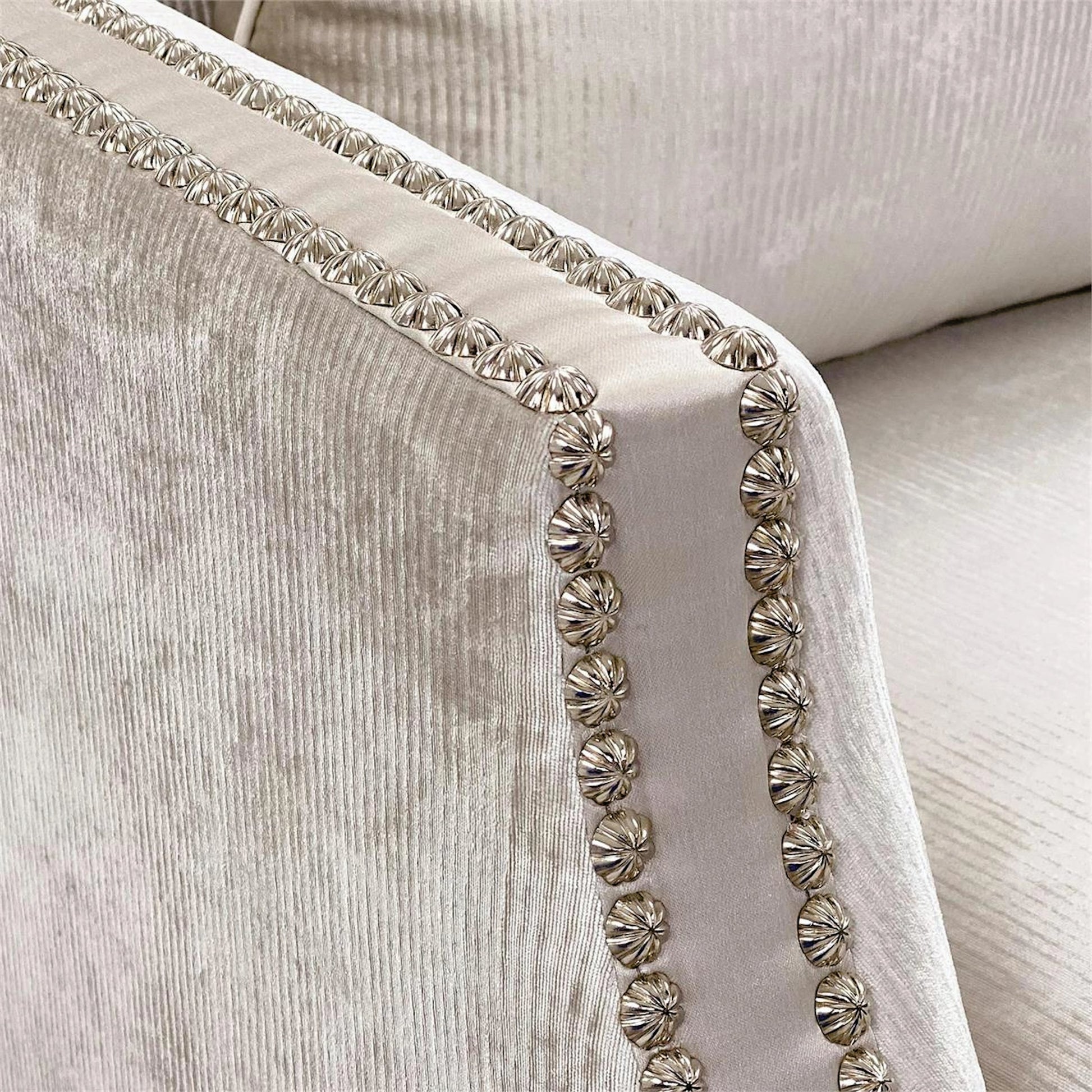 Bel-Air Armchair by John-Richard in gray, silver. Made from unique in a transitional style.