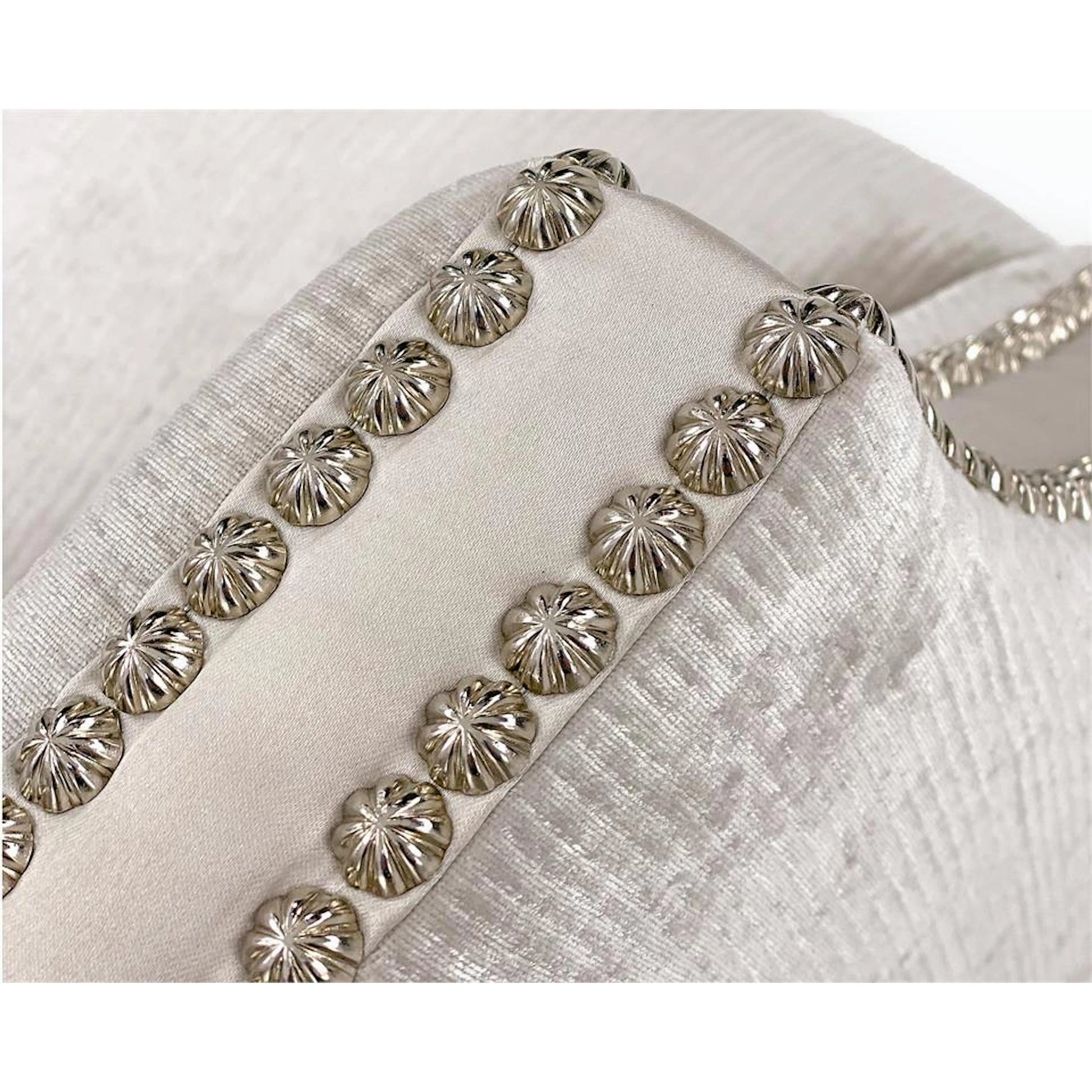 Bel-Air Armchair by John-Richard in gray, silver. Made from unique in a transitional style.