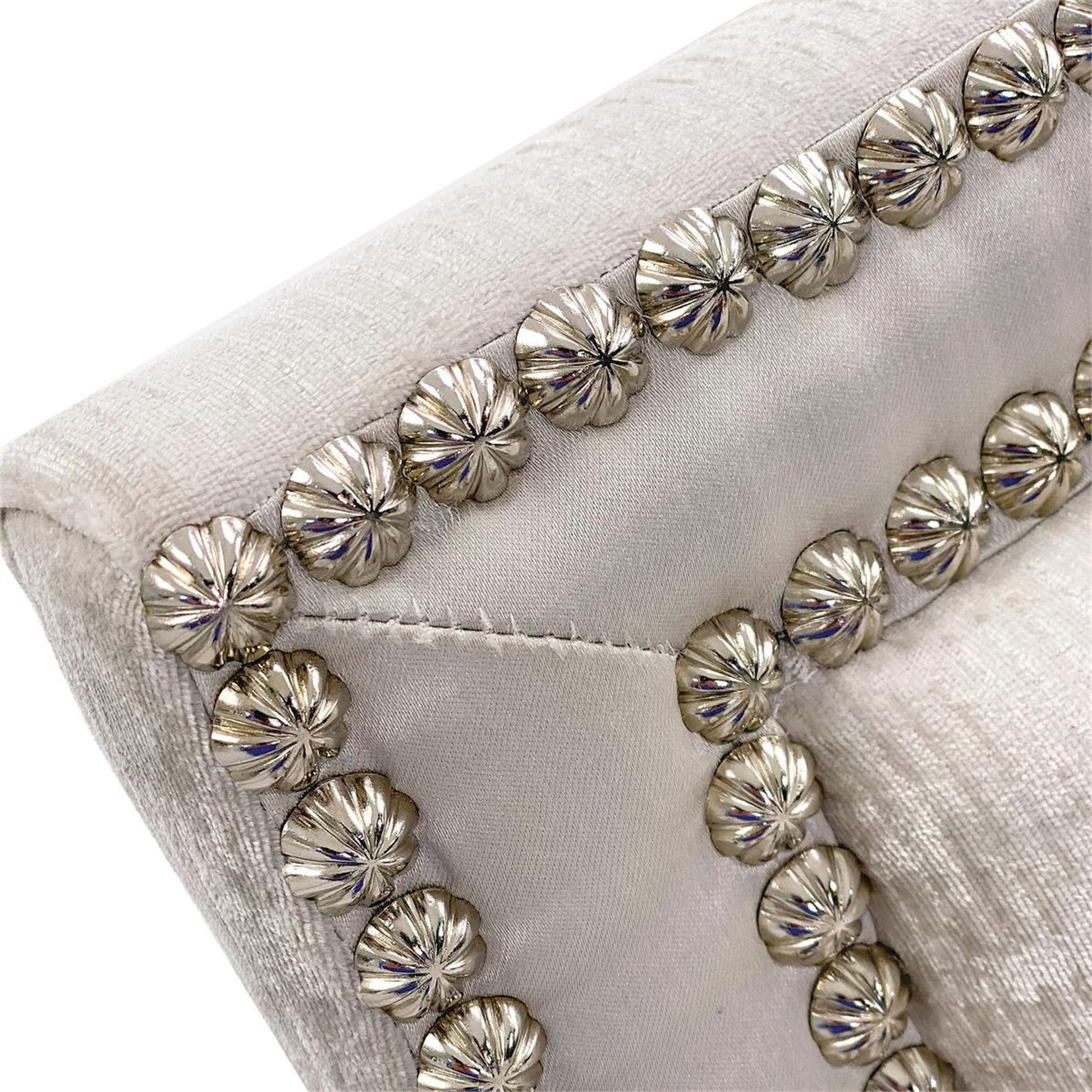 Bel-Air Armchair by John-Richard in gray, silver. Made from unique in a transitional style.