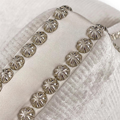 Bel-Air Armchair by John-Richard in gray, silver. Made from unique in a transitional style.