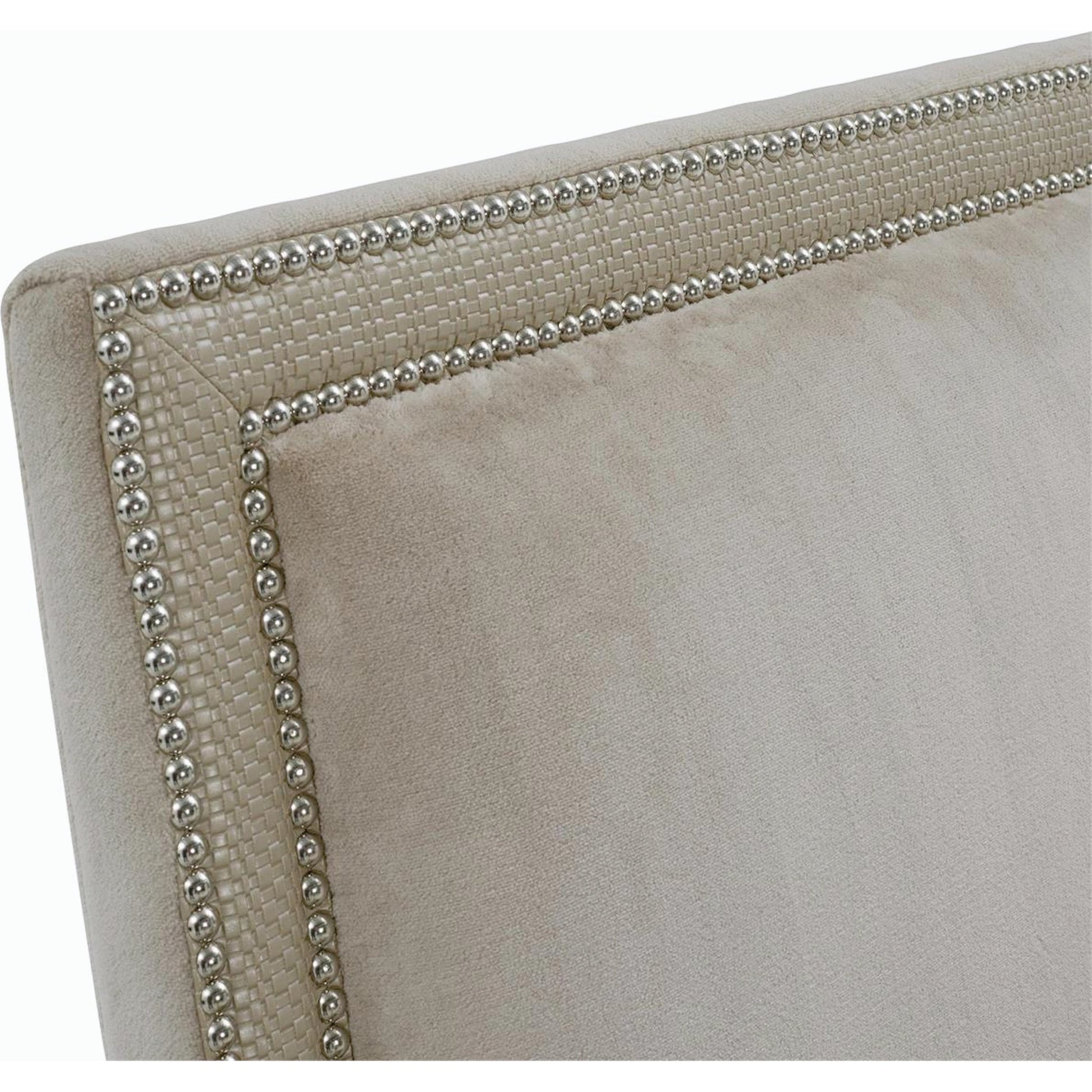 Bel-Air Armchair by John-Richard in gray, silver. Made from unique in a transitional style.