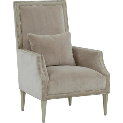 Bel-Air Armchair by John-Richard in gray, silver. Made from unique in a transitional style.