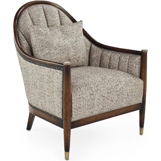 Tiffany Chair by John-Richard in shimmer champagne, sable. Made from unique in a unique style.