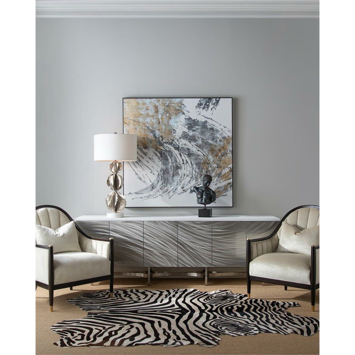 012 SR-865998 | Lifestyle | Tiffany Arm Chair by John-Richard. Made from unique in a transitional style.