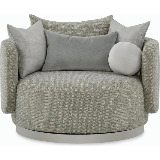 Soledad Swivel Lounger by John-Richard in poplin granite. Made from unique in a modern style.