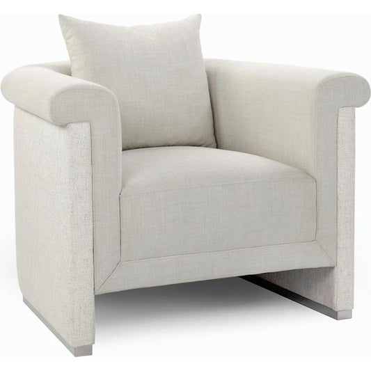 Burin Armchair by John-Richard in off-white. Made from unique in a modern style.