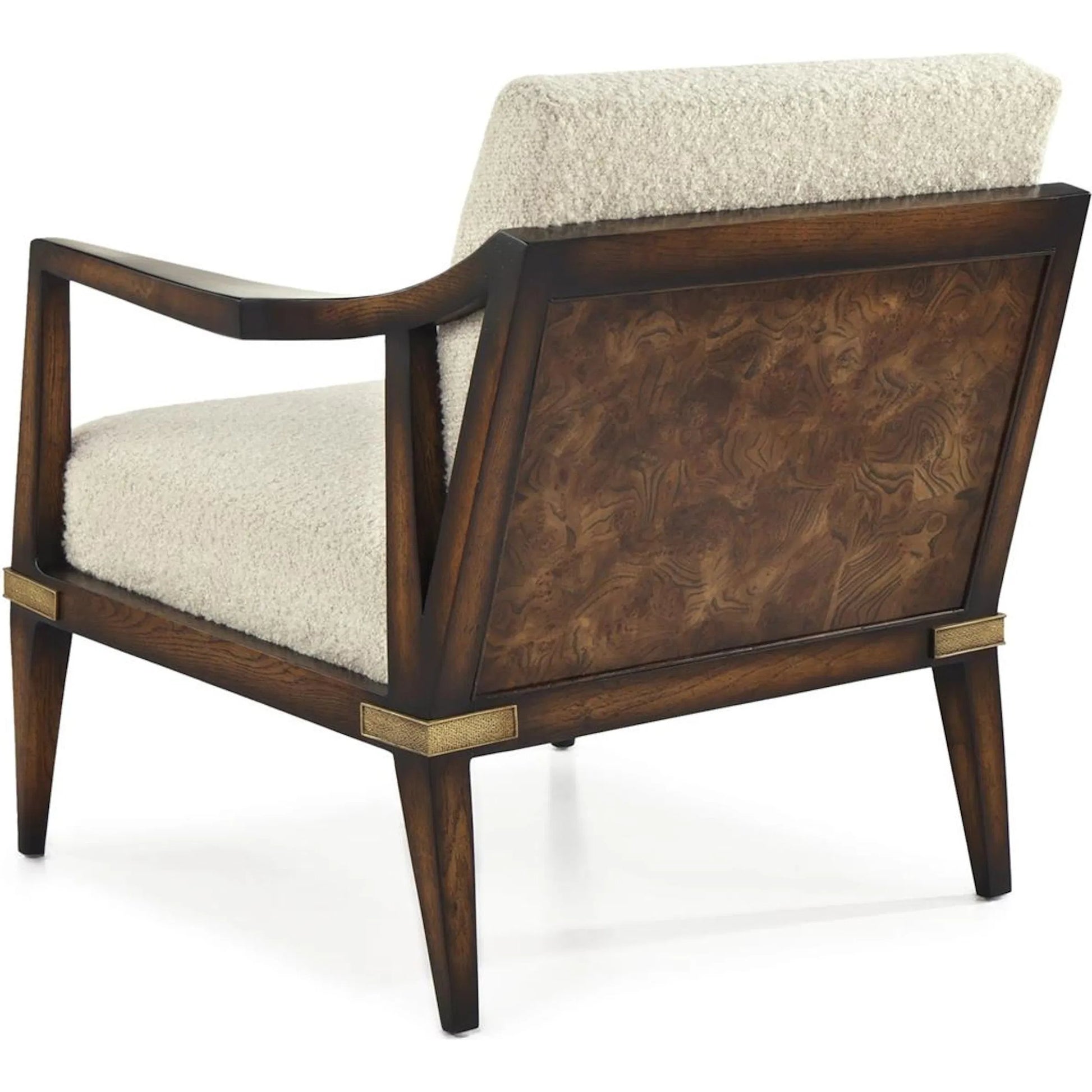 Pointe Armchair by John-Richard in revival parchment. Made from unique in a transitional style.