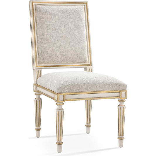 Vallejo Dining Chair by John-Richard in solo crème. Made from unique in a unique style.