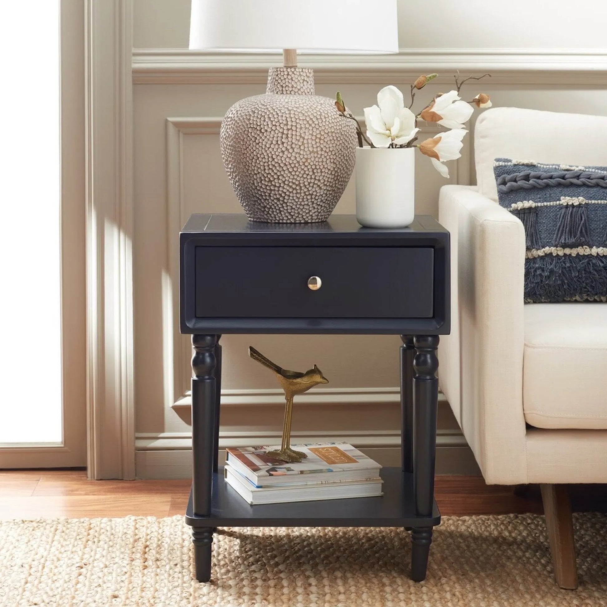 Armstrong Side Table by HedgeApple Essentials. Made from bayur wood in a traditional style.