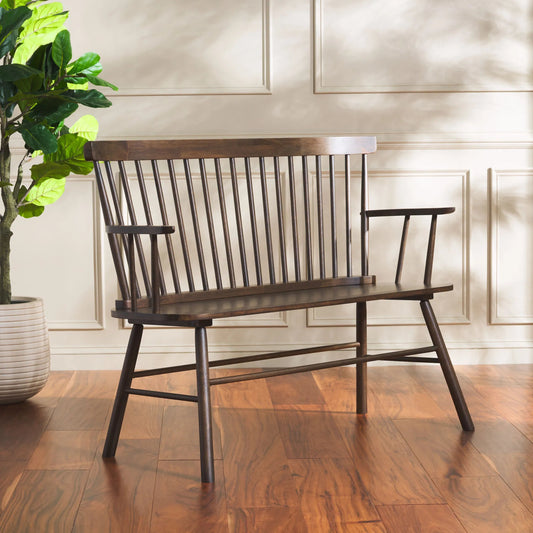 Addison Spindleback Settee by Safavieh. Made from rubberwood in a unique style.