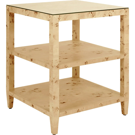 Amie Three Tier Square Side Table by Worlds Away. Made from unique in a modern style.