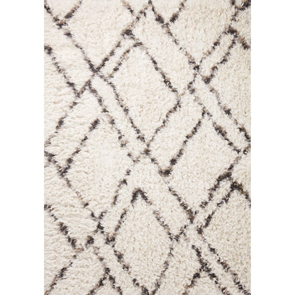 Amira AMI-02 Rug by Angela Rose x Loloi in ivory, bark. Made from 100% polyester in a unique style.
