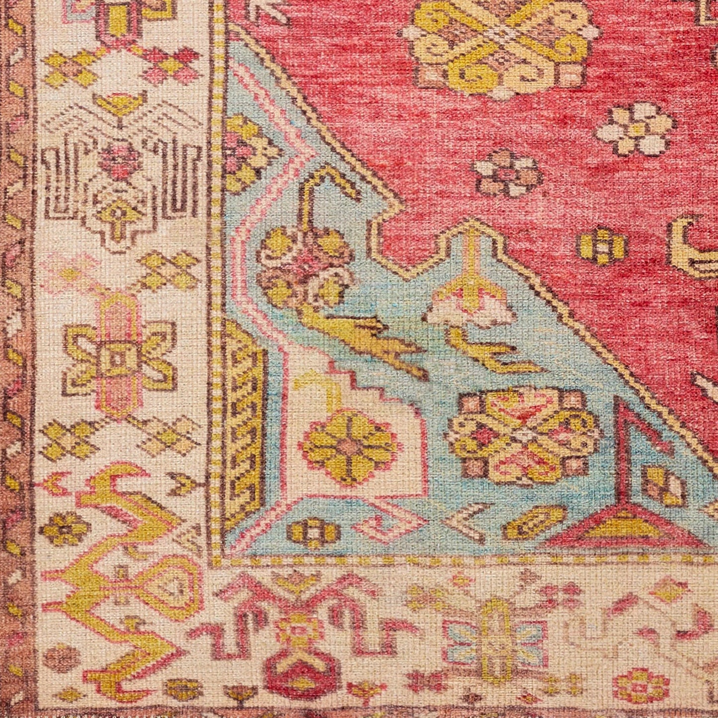 002 SI-2528280,SI-2528281 | Closeup | Amelie AML-2346 Rug by Livabliss in pink, saffron, denim, orange, charcoal, light beige. Made from polyester in a unique style.