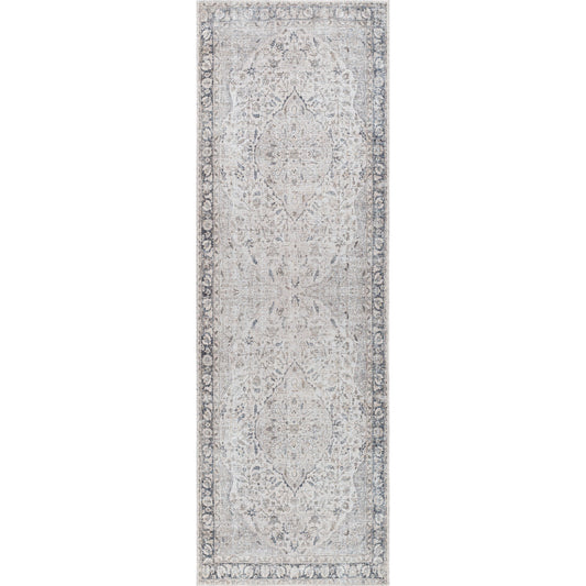 Amelie Rug - 32924 by Livabliss in ivory, taupe, black, tan, navy, cream. Made from main: 50% chenille-polyester, main: 50% polyester in a unique style.