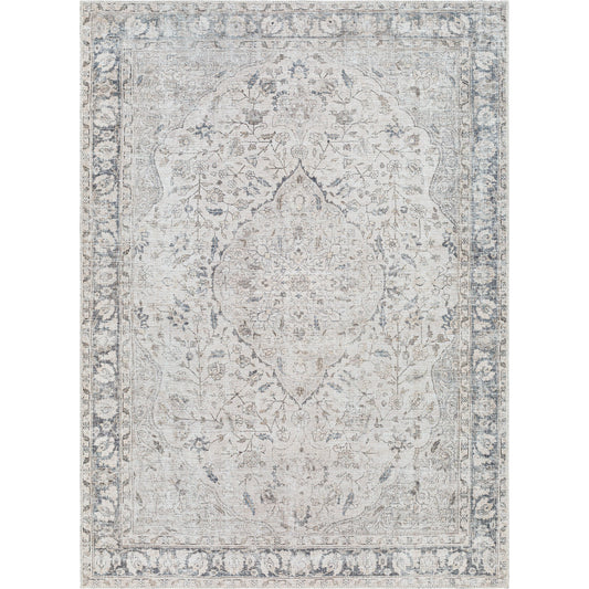 Amelie Rug - 32924 by Livabliss in ivory, taupe, black, tan, navy, cream. Made from main: 50% chenille-polyester, main: 50% polyester in a unique style.