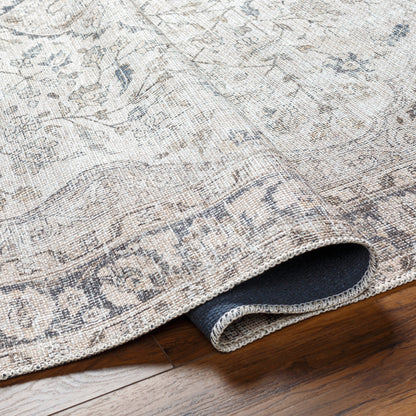 Amelie Rug - 32924 by Livabliss in ivory, taupe, black, tan, navy, cream. Made from main: 50% chenille-polyester, main: 50% polyester in a unique style.