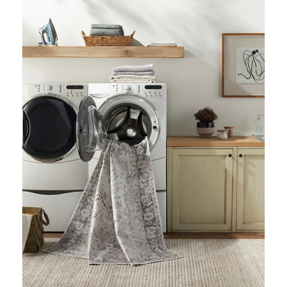 Amelie Rug - 32924 by Livabliss in ivory, taupe, black, tan, navy, cream. Made from main: 50% chenille-polyester, main: 50% polyester in a unique style.