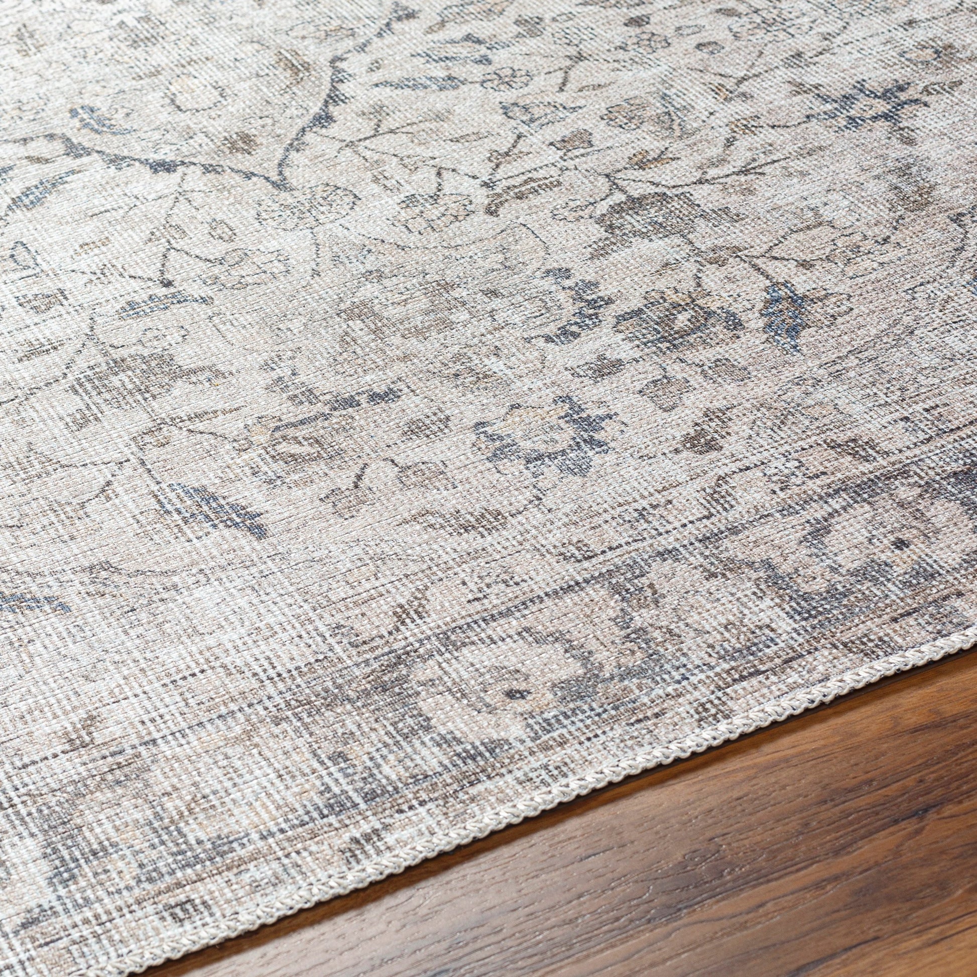 Amelie Rug - 32924 by Livabliss in ivory, taupe, black, tan, navy, cream. Made from main: 50% chenille-polyester, main: 50% polyester in a unique style.