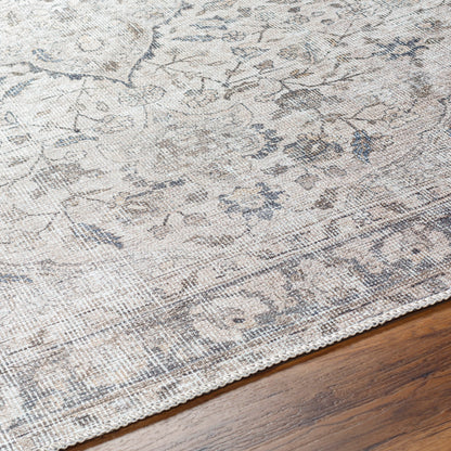 Amelie Rug - 32924 by Livabliss in ivory, taupe, black, tan, navy, cream. Made from main: 50% chenille-polyester, main: 50% polyester in a unique style.