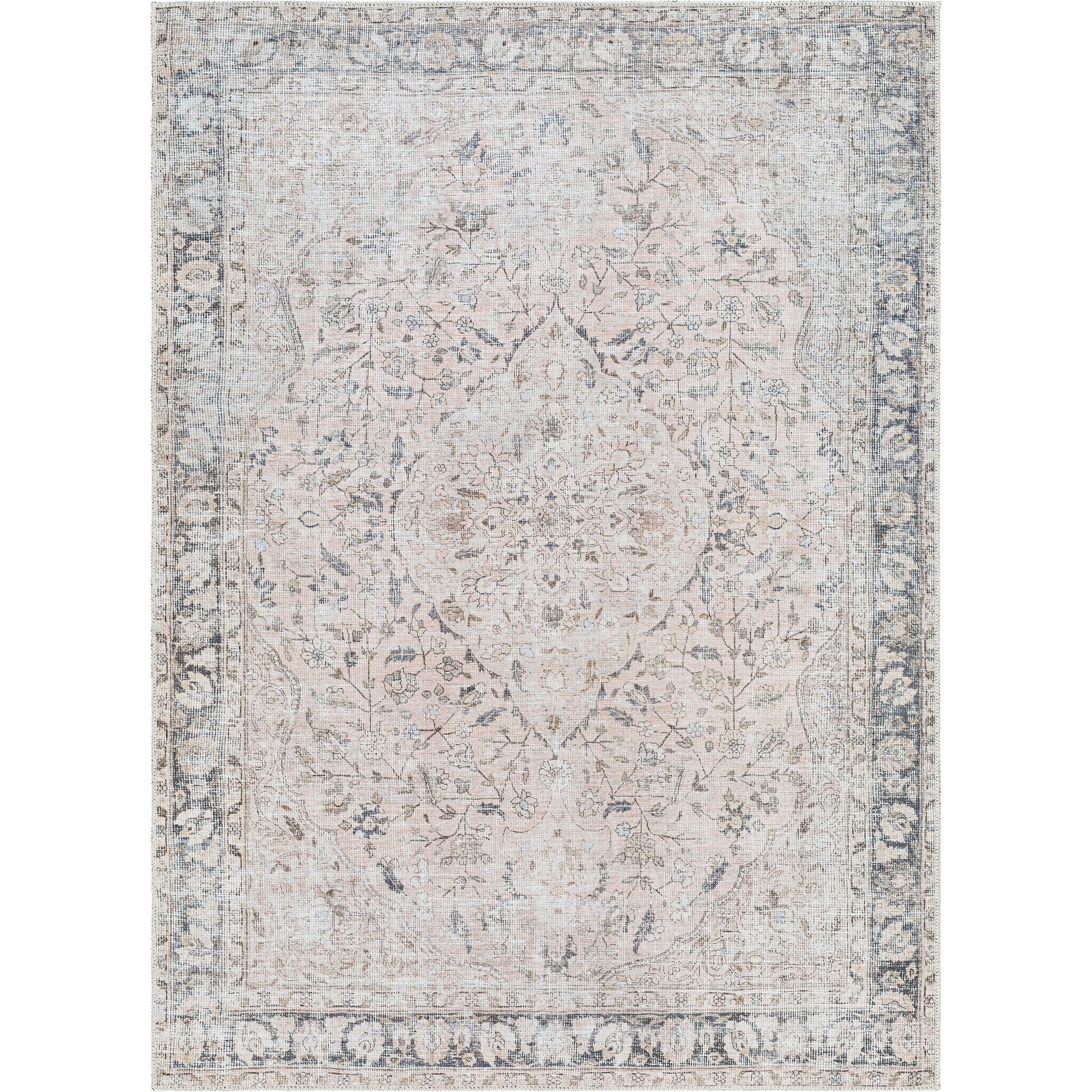 Amelie Rug - 32924 by Livabliss in ivory, taupe, black, tan, navy, cream. Made from main: 50% chenille-polyester, main: 50% polyester in a unique style.