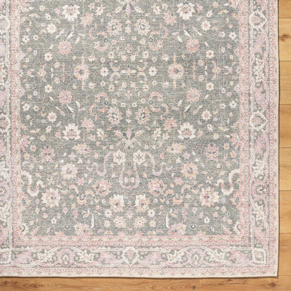 Amelie 533408 Rug by Livabliss in medium green, plum, cream, tan, dark green. Made from polyester in a unique style.