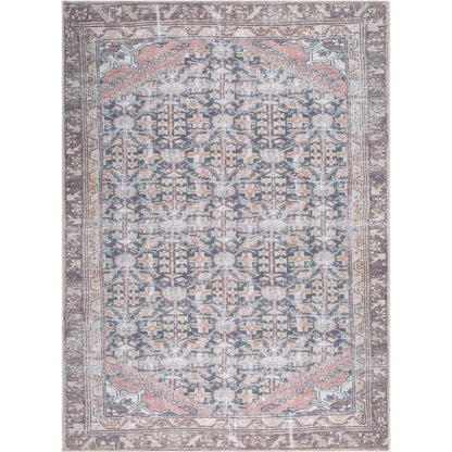 Amelie 533435 Rug by Livabliss in black, cream, brown, dark brown, blue, beige. Made from polyester in a unique style.