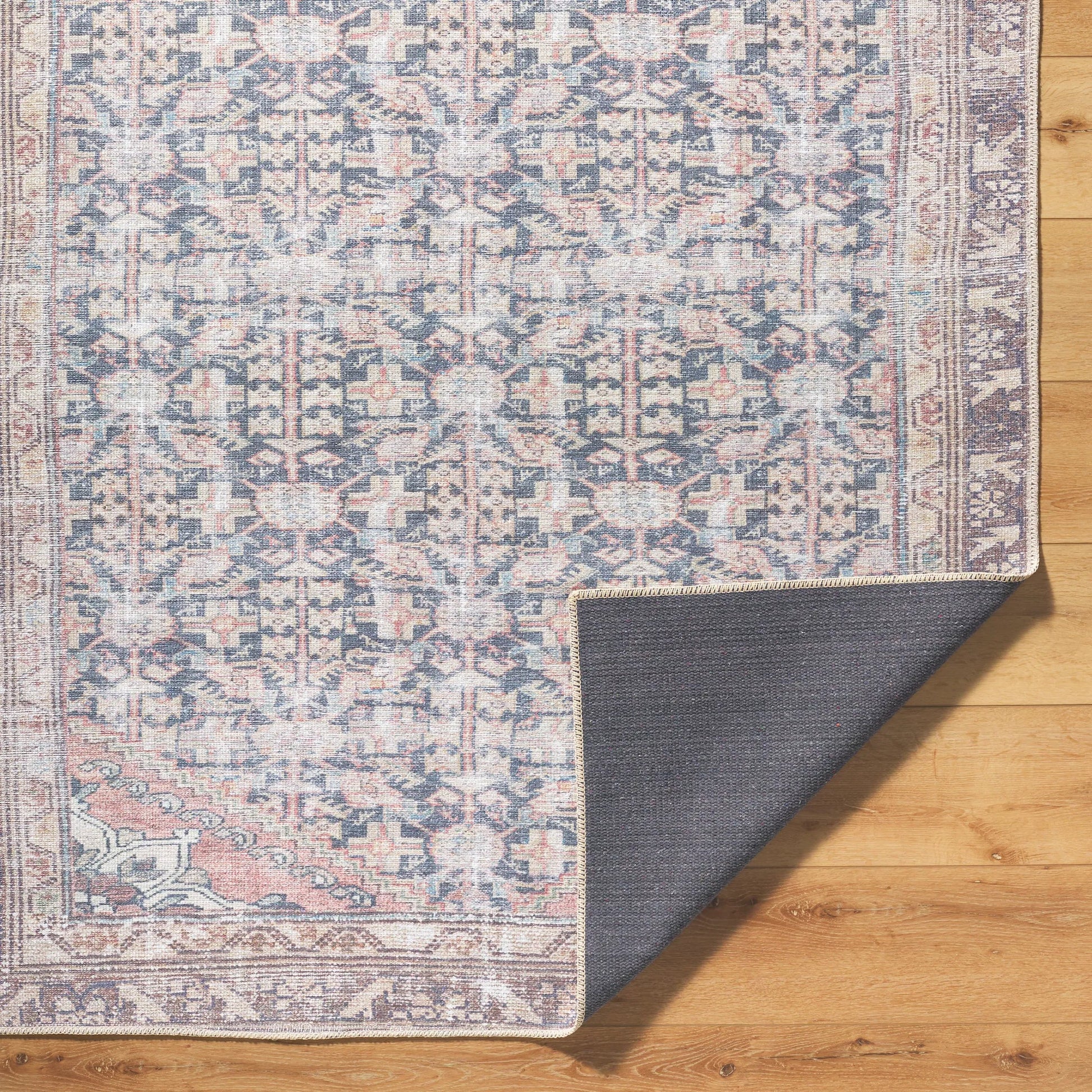 Amelie 533435 Rug by Livabliss in black, cream, brown, dark brown, blue, beige. Made from polyester in a unique style.