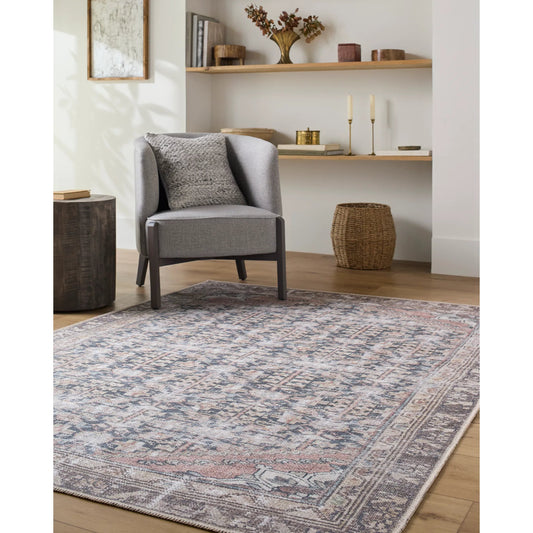 Amelie 533435 Rug by Livabliss in black, cream, brown, dark brown, blue, beige. Made from polyester in a unique style.