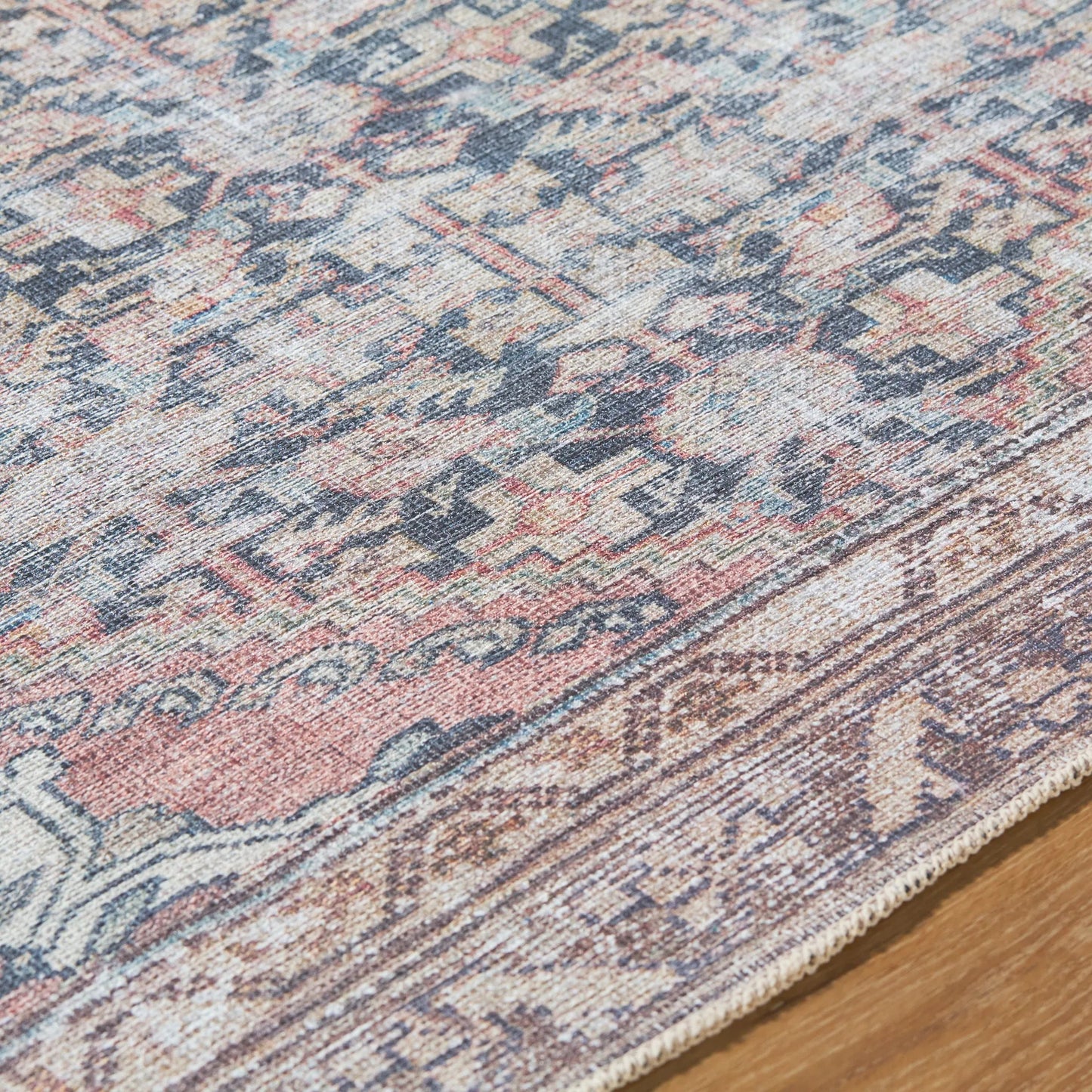 006 SI-2245627,SI-2245628,SI-2245629,SI-2245630,SI-2245631,SI-2245632 | Closeup | Amelie 533435 Rug by Livabliss in black, cream, brown, dark brown, blue, beige. Made from polyester in a unique style.