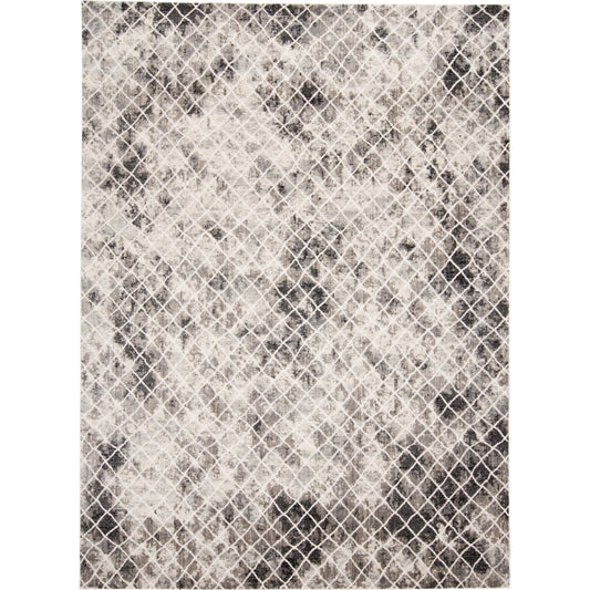 Kano Transitional Diamond Rug - 3873F by Feizy in ivory, gray, taupe. Made from polypropylene, polyester in a unique style.