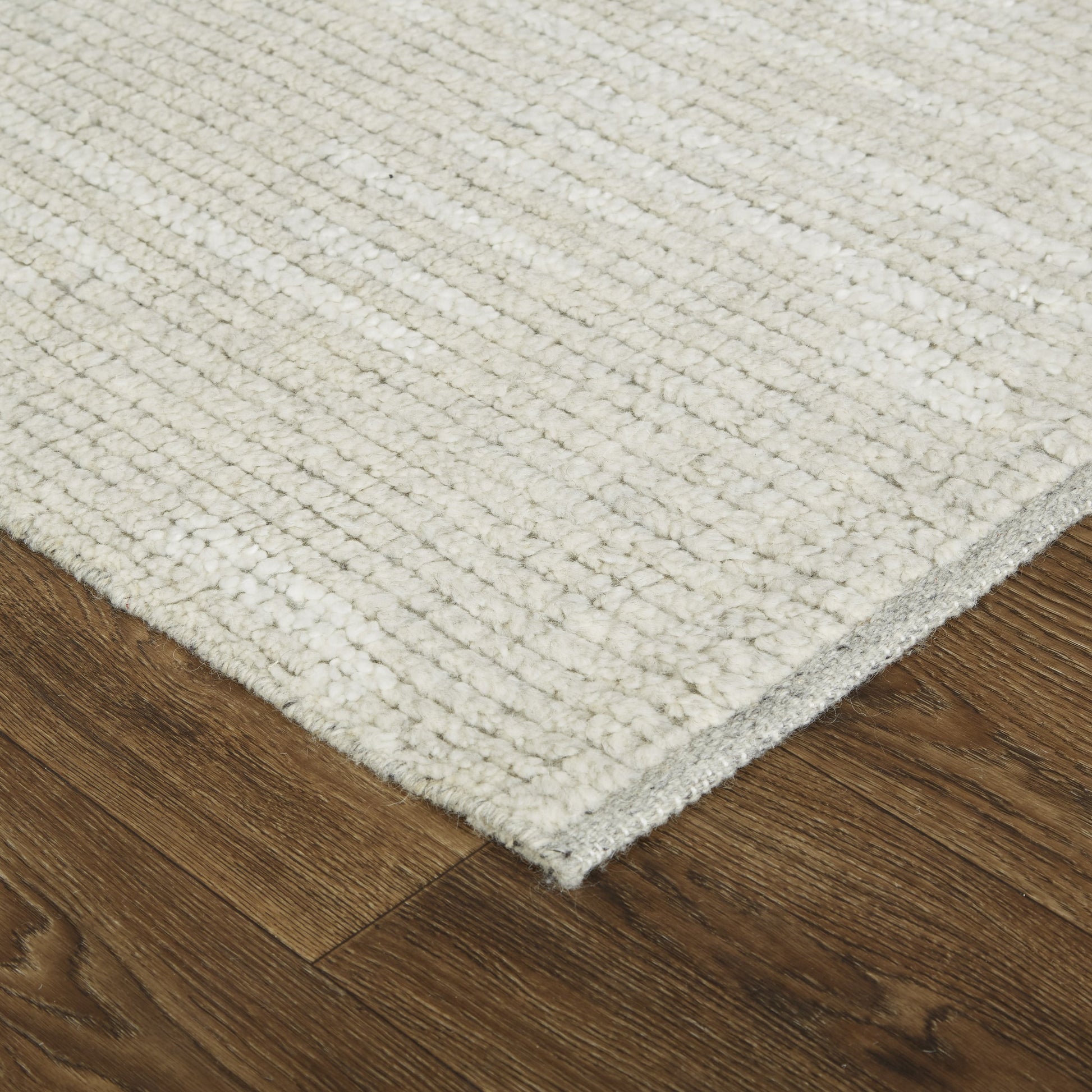 Alford Solid Rug - 6922F by Feizy in ivory, tan. Made from wool in a unique style.