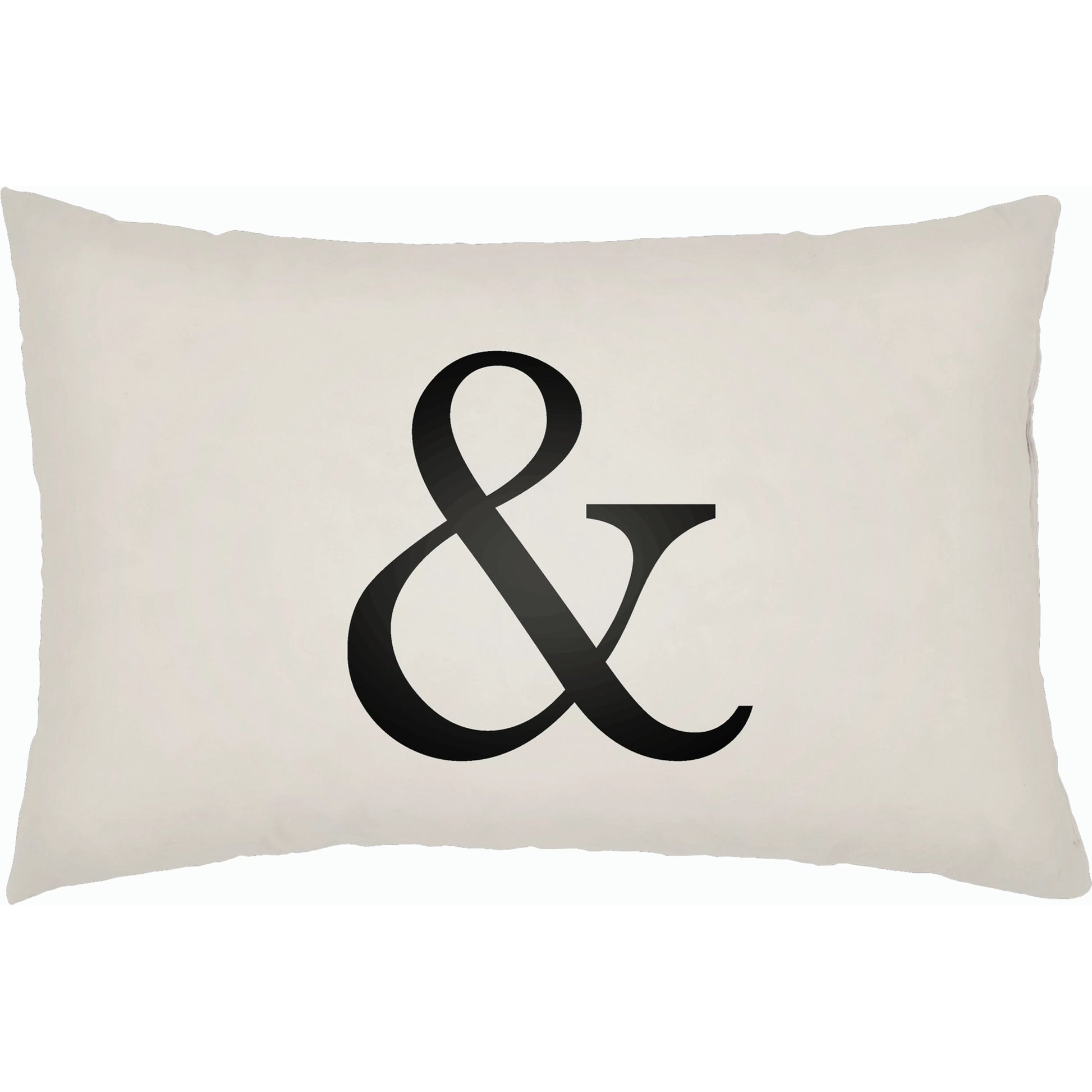 Ampersand Pillow by Livabliss. Made from front: 100% polyester, back: 100% polyester, fill: polyester, polyfill in a modern style.