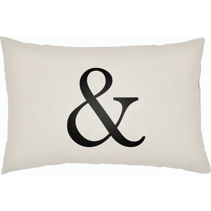 Ampersand Pillow by Livabliss. Made from front: 100% polyester, back: 100% polyester, fill: polyester, polyfill in a modern style.