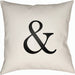 Ampersand Pillow by Livabliss. Made from front: 100% polyester, back: 100% polyester, fill: polyester, polyfill in a modern style.
