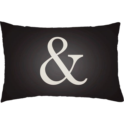 Ampersand Pillow by Livabliss. Made from front: 100% polyester, back: 100% polyester, fill: polyester, polyfill in a modern style.