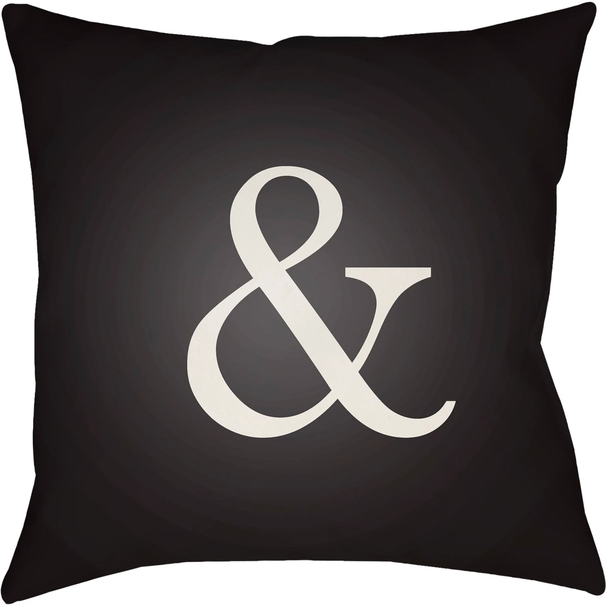 Ampersand Pillow by Livabliss. Made from front: 100% polyester, back: 100% polyester, fill: polyester, polyfill in a modern style.