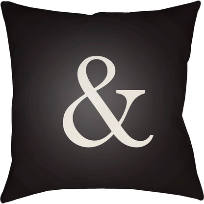 Ampersand Pillow by Livabliss. Made from front: 100% polyester, back: 100% polyester, fill: polyester, polyfill in a modern style.