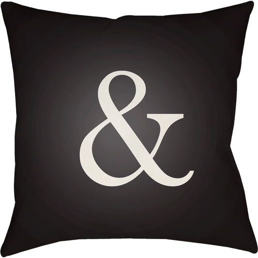 Ampersand Pillow by Livabliss. Made from front: 100% polyester, back: 100% polyester, fill: polyester, polyfill in a modern style.