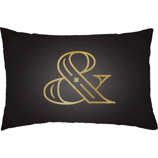 Ampersand Pillow by Livabliss. Made from front: 100% polyester, back: 100% polyester, fill: polyester, polyfill in a modern style.