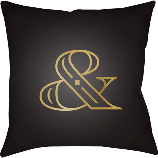 Ampersand Pillow by Livabliss. Made from front: 100% polyester, back: 100% polyester, fill: polyester, polyfill in a modern style.