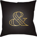 Ampersand Pillow by Livabliss. Made from front: 100% polyester, back: 100% polyester, fill: polyester, polyfill in a modern style.
