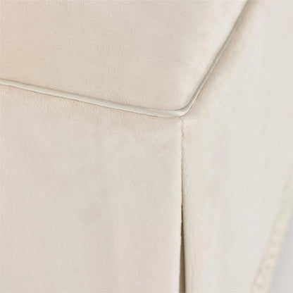 Chelsea Ottoman by John-Richard. Made from acacia wood, fabric, steel in a modern style.