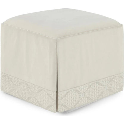 Chelsea Ottoman by John-Richard. Made from acacia wood, fabric, steel in a modern style.