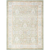 Sage, Cream, Light Brown, Beige, Light Gray, Medium Gray / 5'3" x 7'