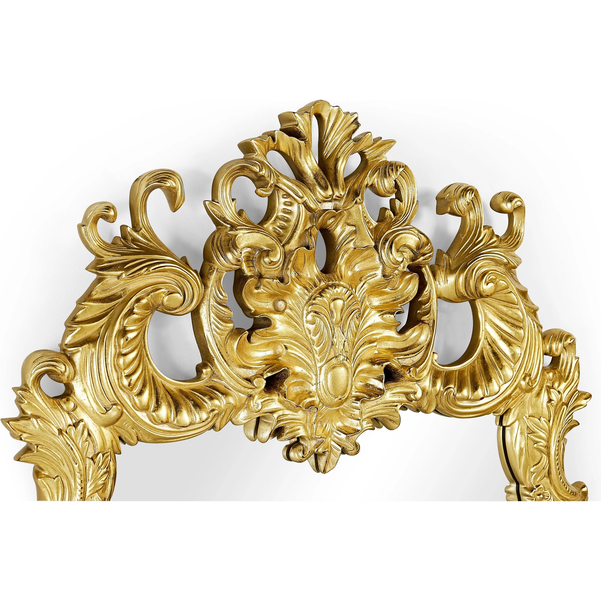 Buckingham Gilded Rococo Style Mirror by Jonathan Charles in gold and light antique gold-leaf. Made from acacia in a traditional style.