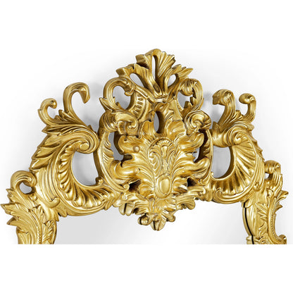 Buckingham Gilded Rococo Style Mirror by Jonathan Charles in gold and light antique gold-leaf. Made from acacia in a traditional style.