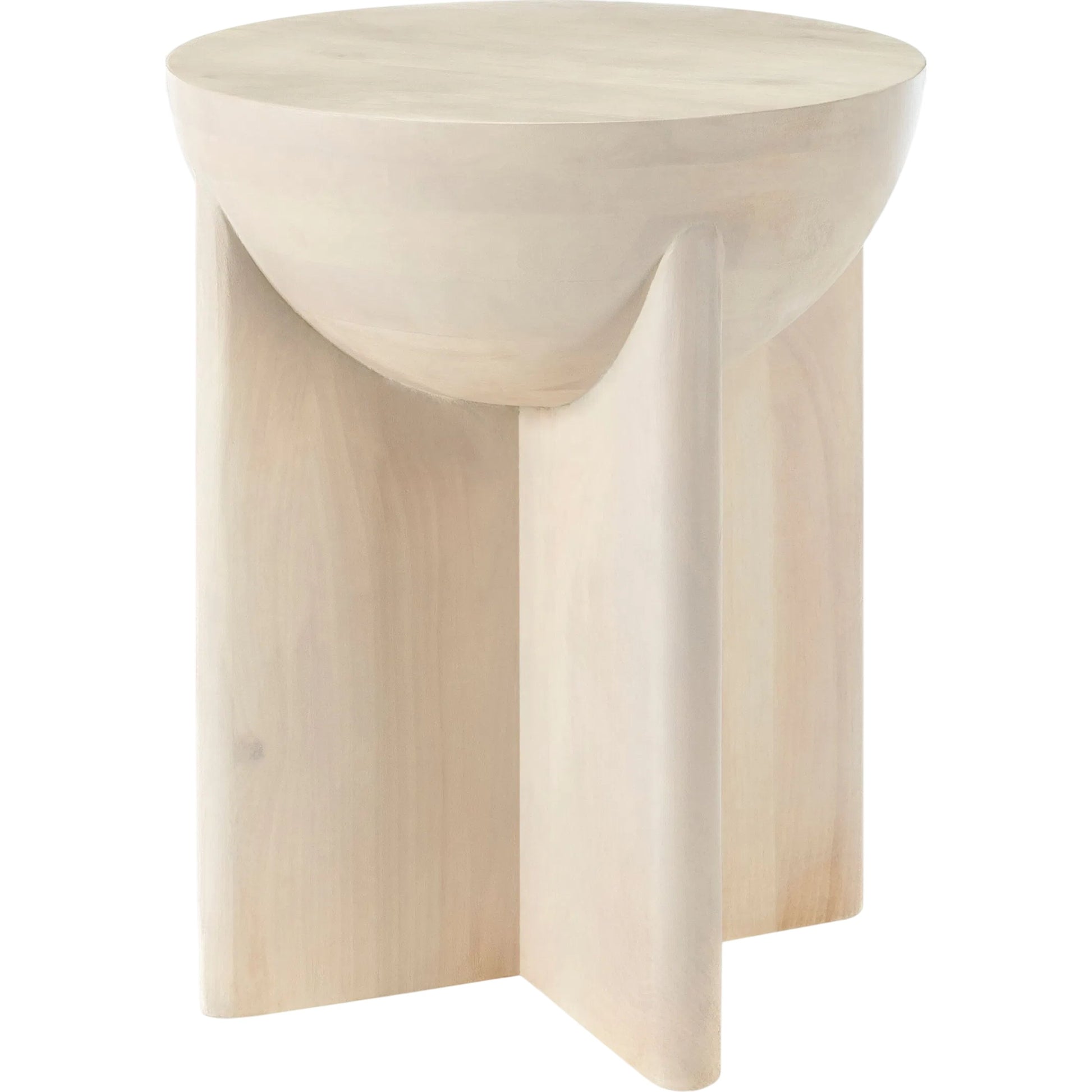 Amari End Table - 532017 by Surya in ivory. Made from mango wood in a transitional style.