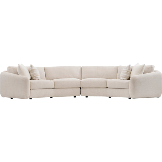Soleil 2-PIECE Fabric Sectional by Bernhardt in beige. Made from fabric in a unique style.