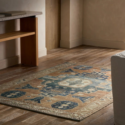Amata By House Sprucing AMT02 Rug by Jaipur Living in red, blue. Made from 100% pet yarn in a unique style.