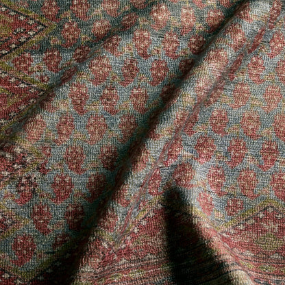 Amata By House Sprucing AMT02 Rug by Jaipur Living in red, blue. Made from 100% pet yarn in a unique style.